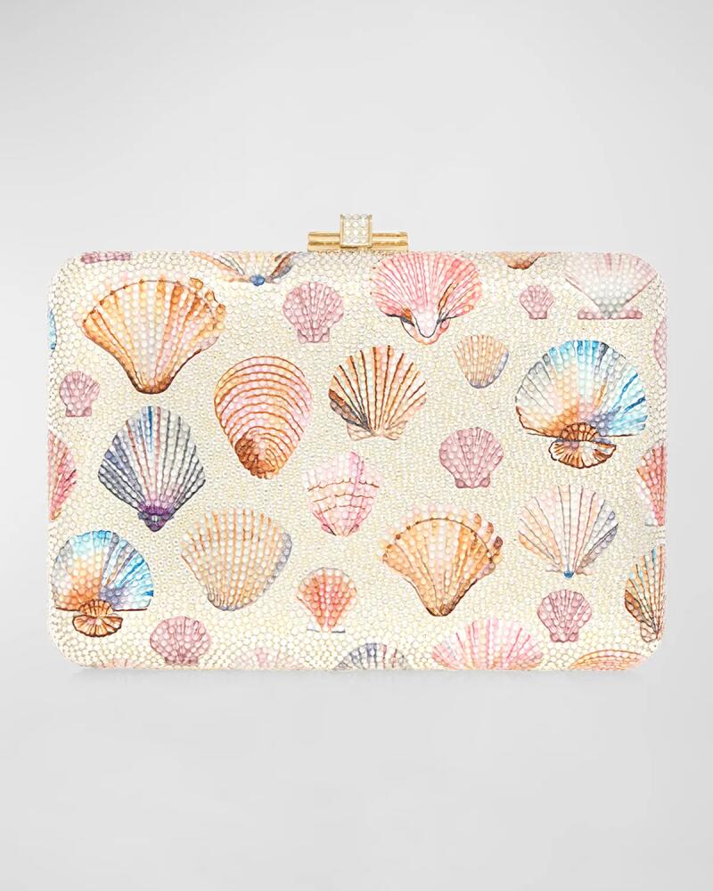 Judith Leiber Couture Shell Beachcomber Crystal Clutch Bag Cover