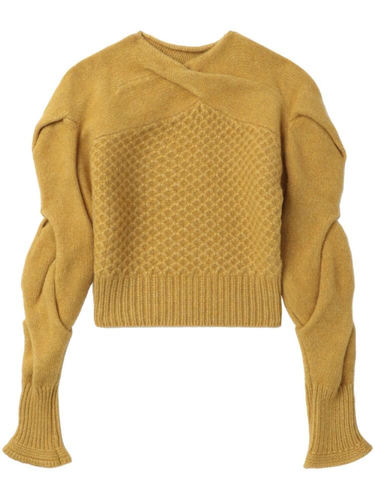 Kiko Kostadinov Dendra sweater - Yellow Cover