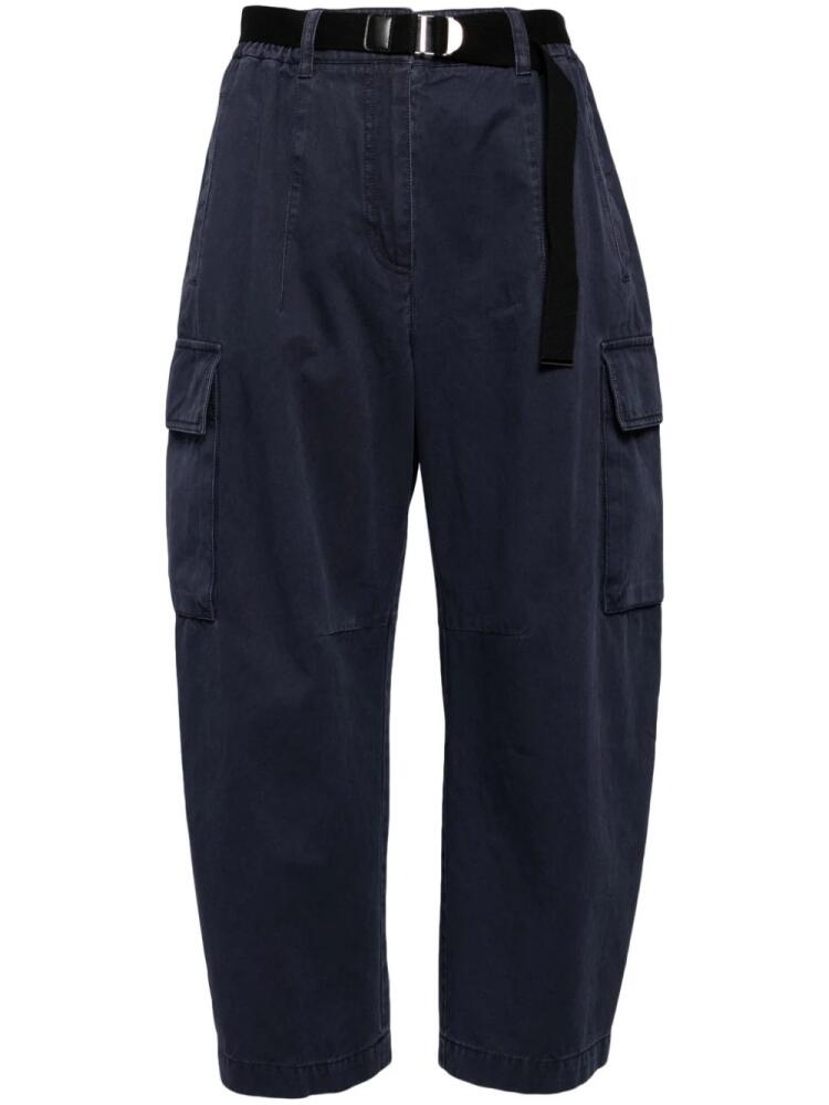 STUDIO TOMBOY tapered-leg cargo trousers - Blue Cover