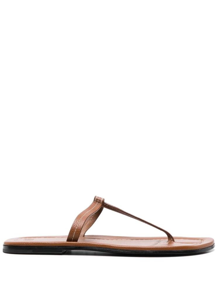 TOTEME thong-strap style slides - Brown Cover