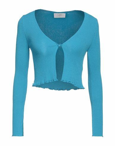 Soallure Woman Cardigan Azure Viscose, PBT - Polybutylene terephthalate Cover