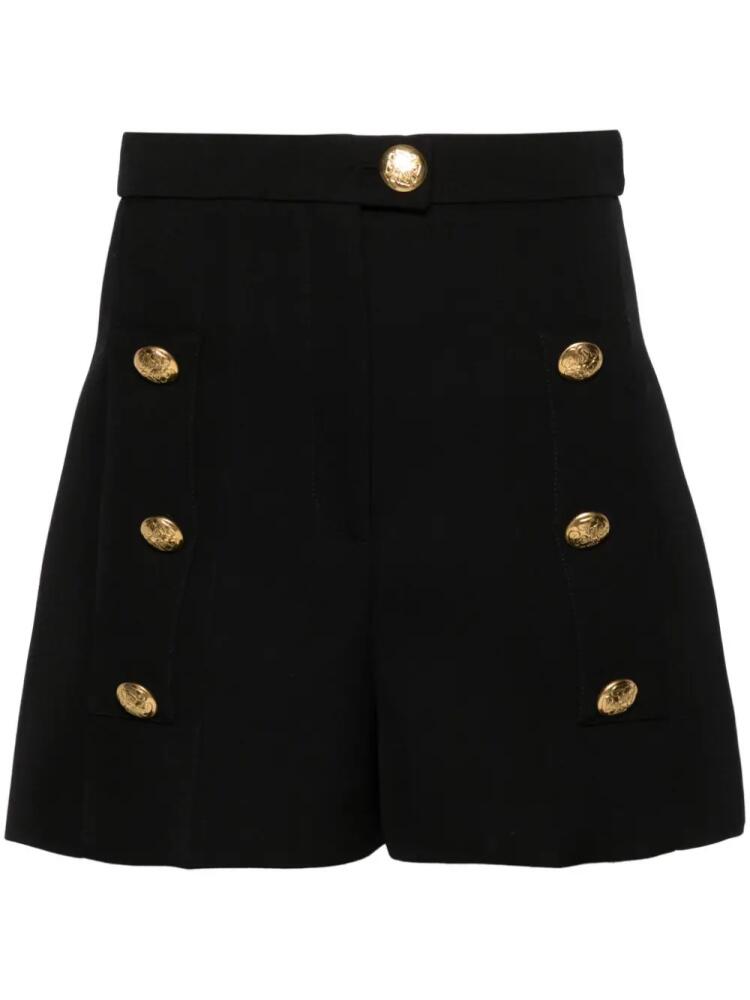 Alexander McQueen logo-engraved buttons shorts - Black Cover