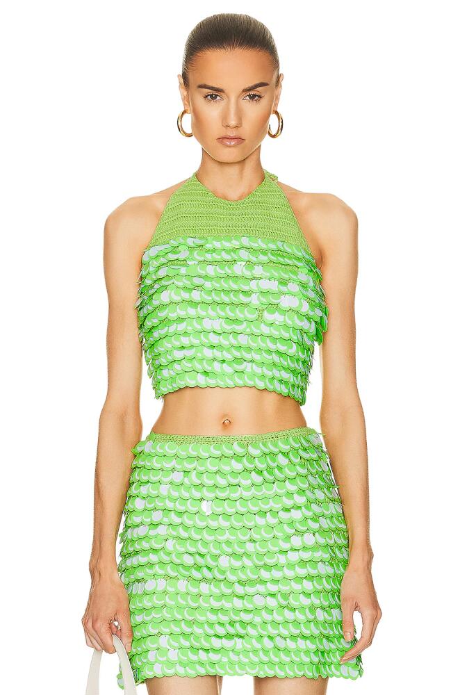 Simon Miller Candy Sequin Top in Green Cover