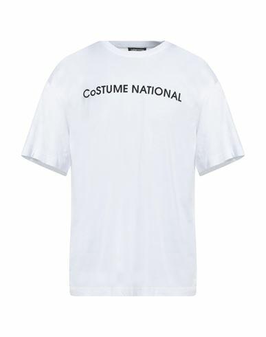 Costume National Man T-shirt White Cotton Cover