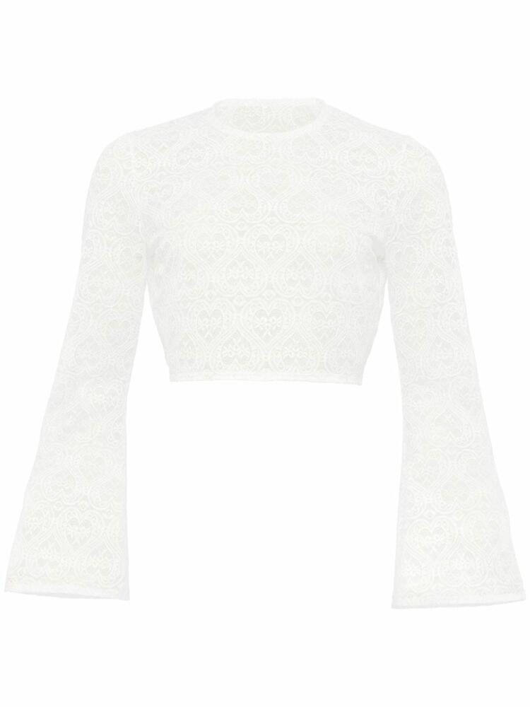 ERES Valentin lace crop top - White Cover