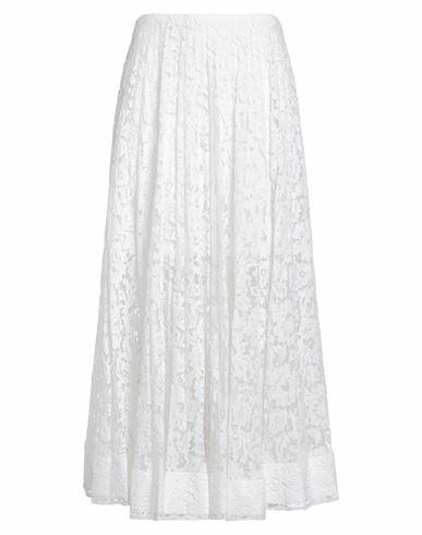 Valentino Garavani Woman Maxi skirt White Viscose, Cotton, Polyamide Cover