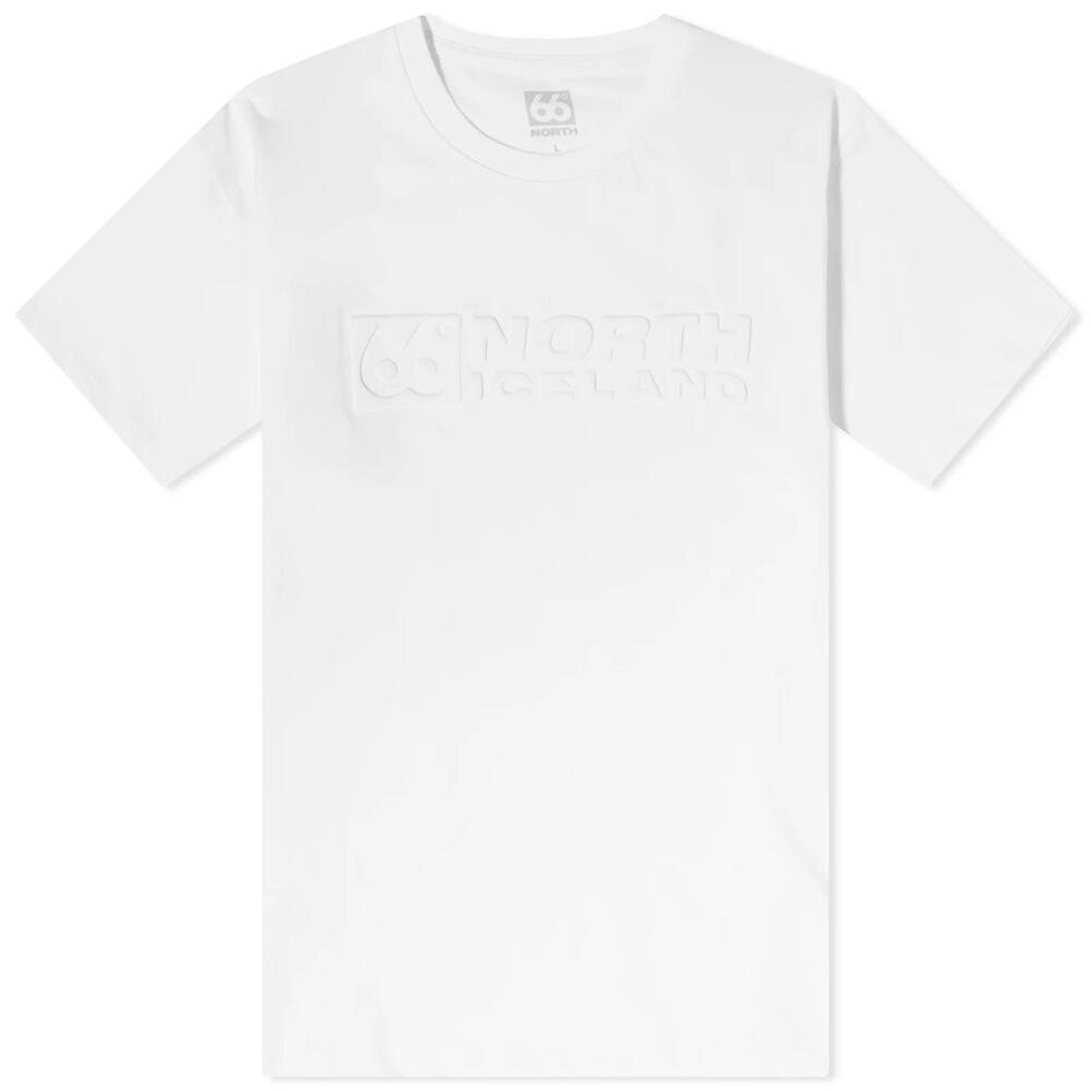 66° North Men's Blaer 66°N Chest Logo T-Shirt in White Cover