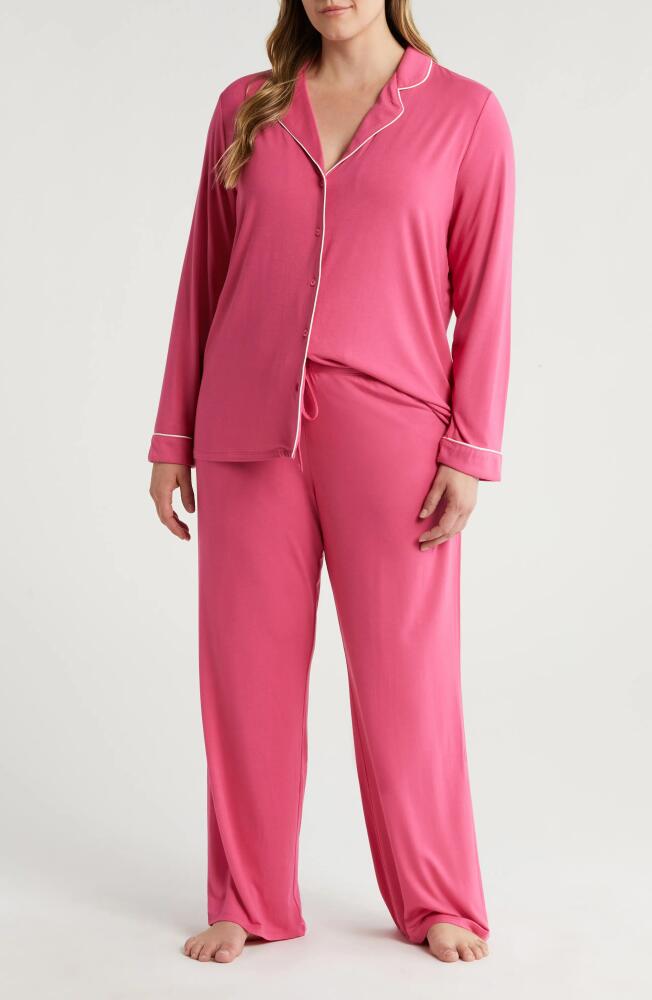 Nordstrom Moonlight Eco Knit Pajamas in Pink Carmine Cover