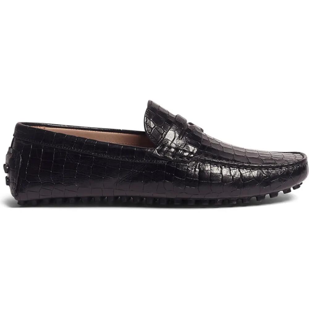 CARLOS SANTANA Ritchie Penny Loafer in Black Croco Cover