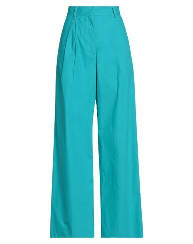 Nude Woman Pants Turquoise Cotton Cover