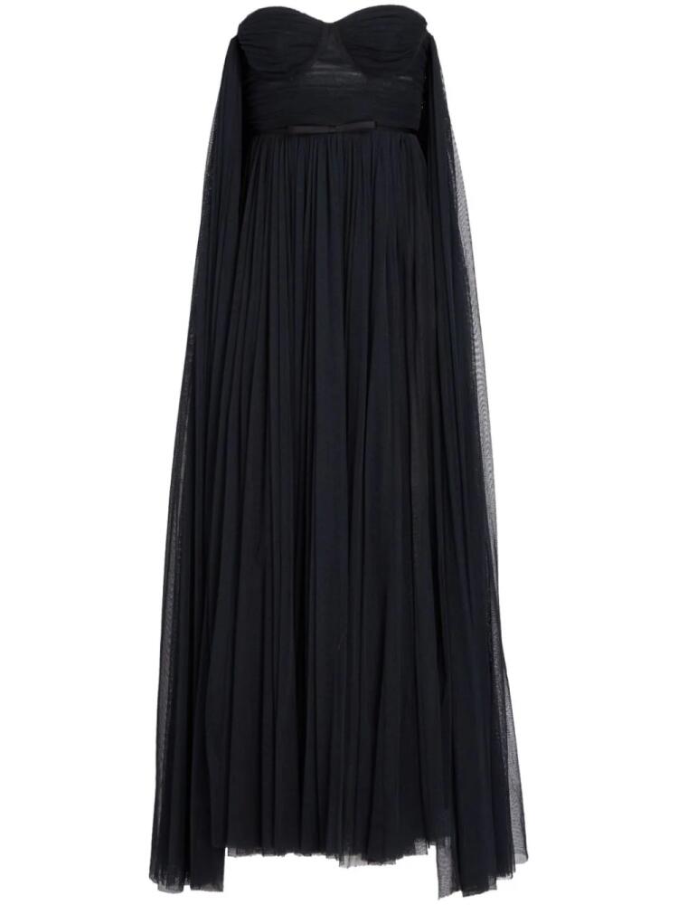 Giambattista Valli bustier cape gown - Black Cover