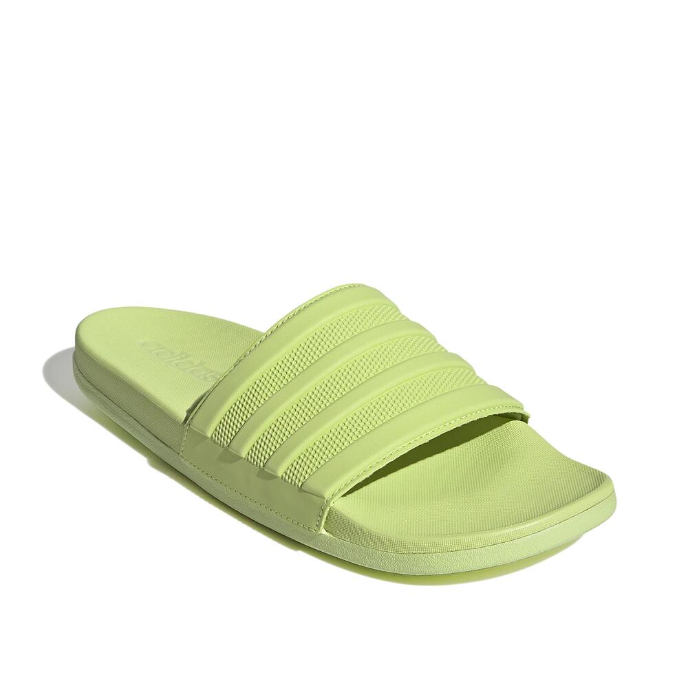 adidas Adilette Comfort Mono Slide Sandal | Men's | Pastel Green Cover