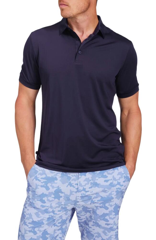 Mizzen+Main Versa Short Sleeve Performance Polo in Navy Solid Cover