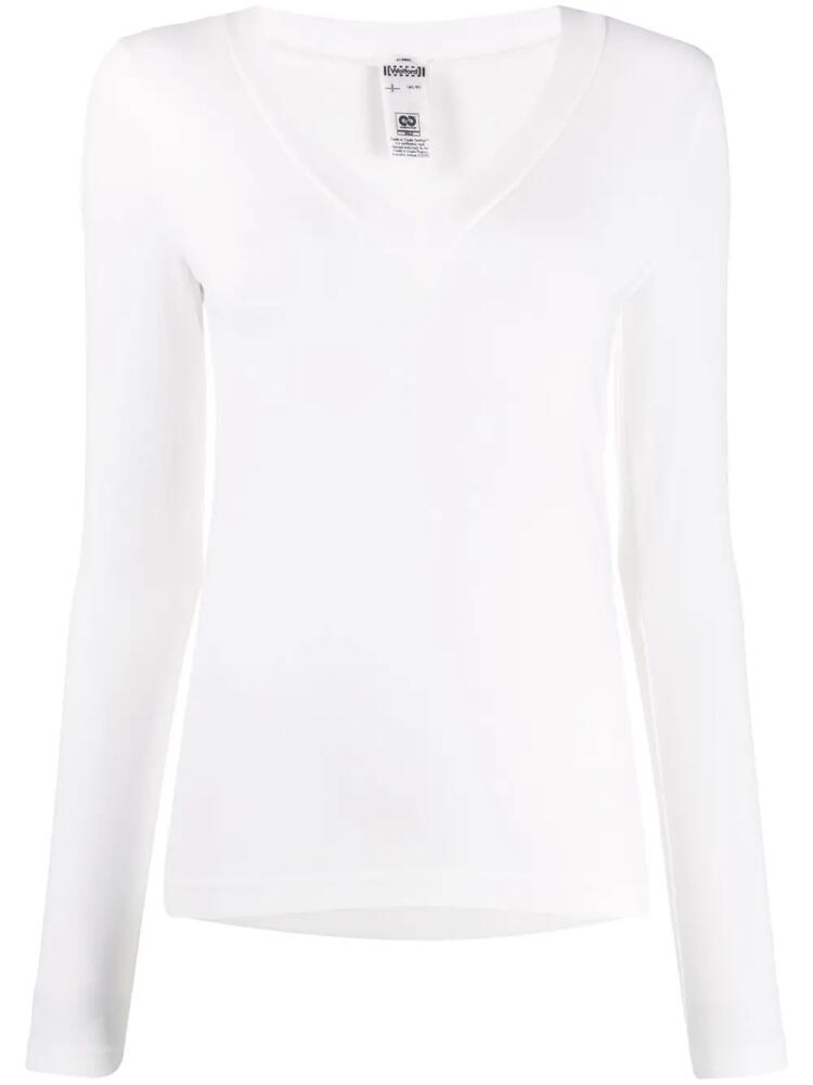 Wolford Aurora v-neck top - White Cover