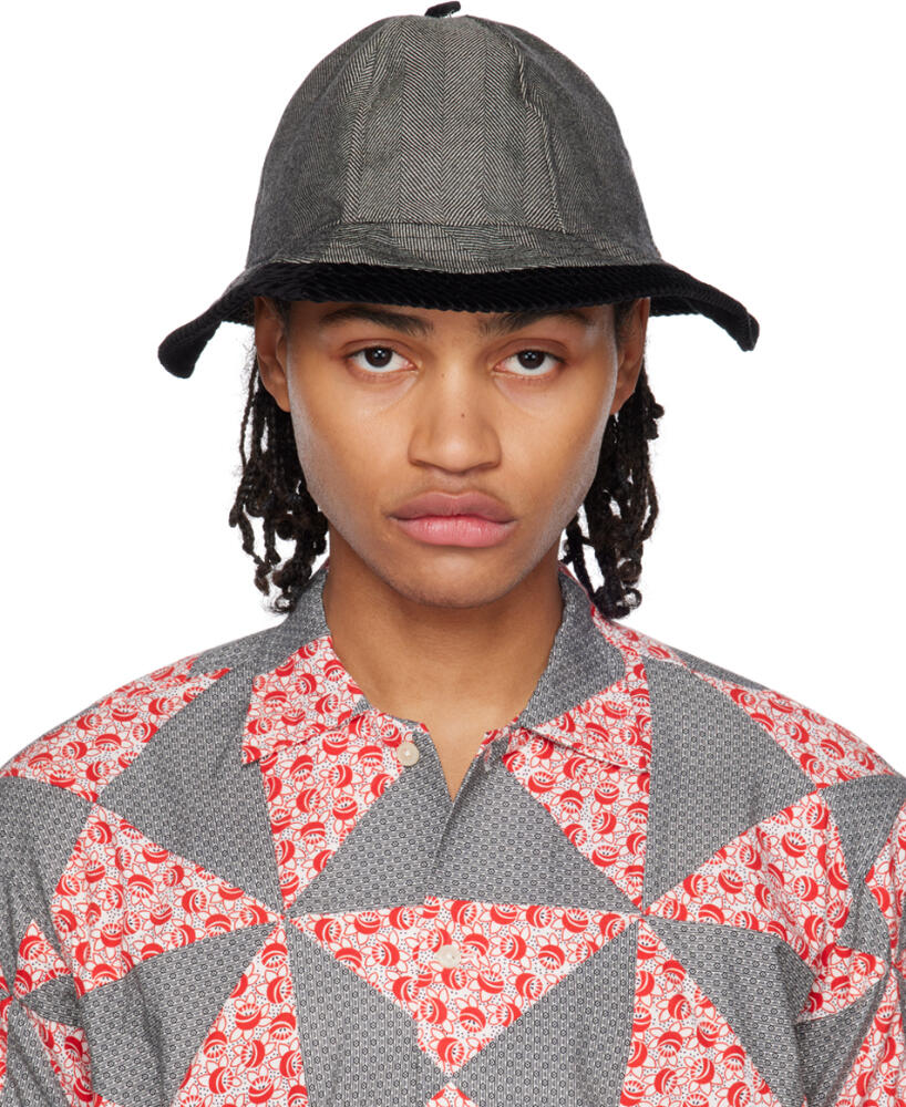 Bode Gray Grandfather Bucket Hat Cover