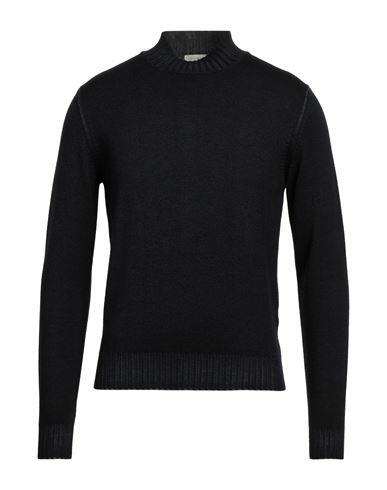 Filippo De Laurentiis Man Turtleneck Midnight blue Merino Wool Cover