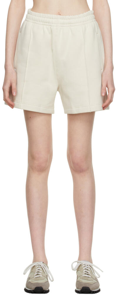 VAARA Off-White Fleece Lounge Shorts Cover