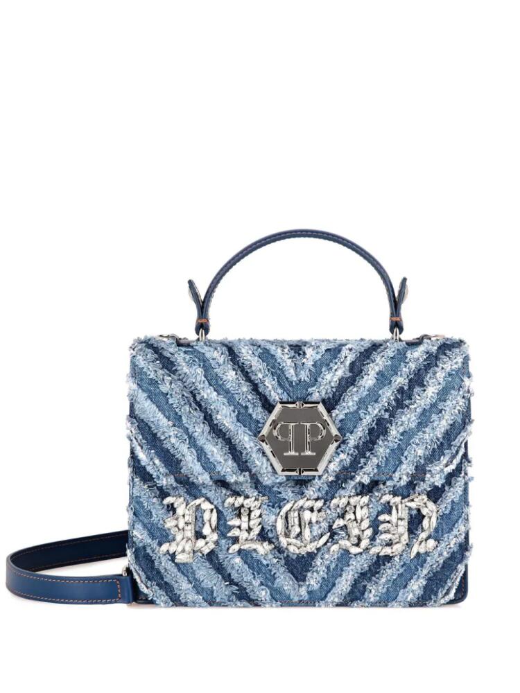 Philipp Plein large Denim tote bag - Blue Cover