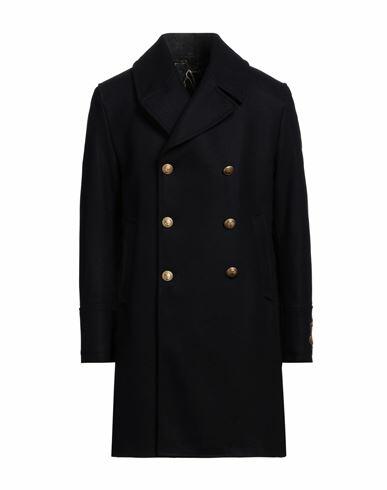 Sealup Man Coat Midnight blue Wool, Polyester Cover