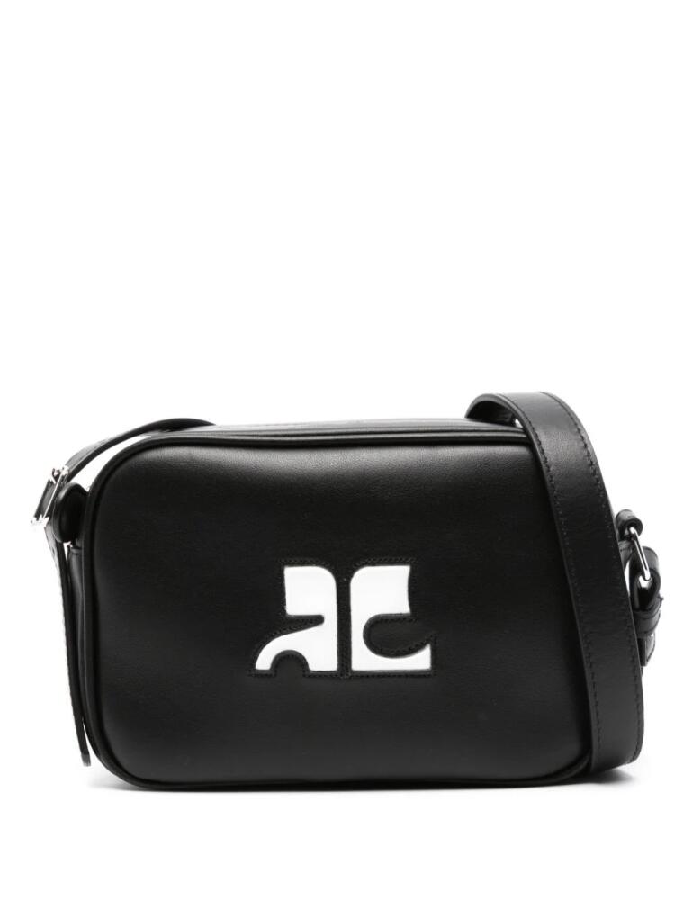 Courrèges Reedition Camera leather bag - Black Cover