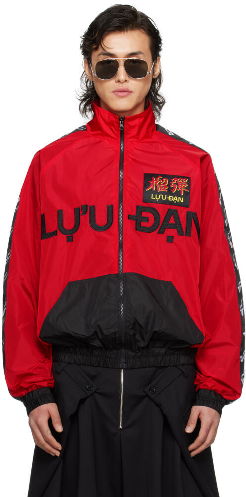 LU'U DAN Red & Black Shell Jacket Cover