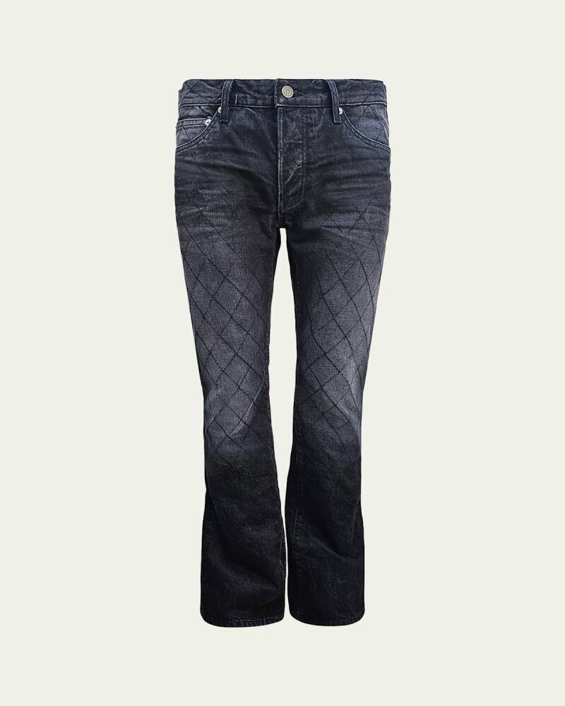 Cout De La Liberte Men's Jimmy Quilted Flare Jeans Cover