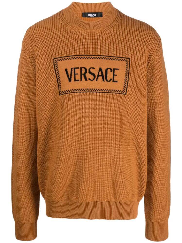 Versace 90s Vintage-logo jumper - Brown Cover