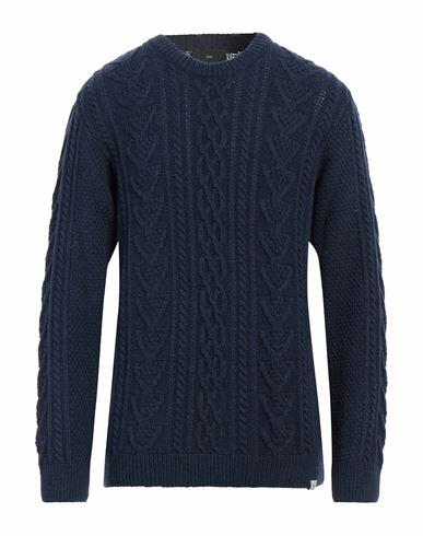 Liu ·jo Man Man Sweater Navy blue Wool, Polyamide Cover