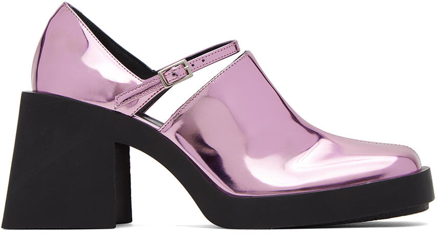 Justine Clenquet Pink Kim Mary Jane Heels Cover