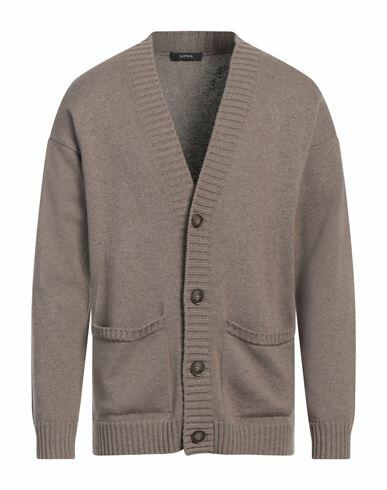 Alpha Studio Man Cardigan Dove grey Polyamide, Wool, Viscose, Cashmere Cover