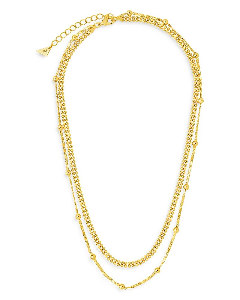 Sterling Forever Double Layer Beaded Chain Necklace, 16 Cover