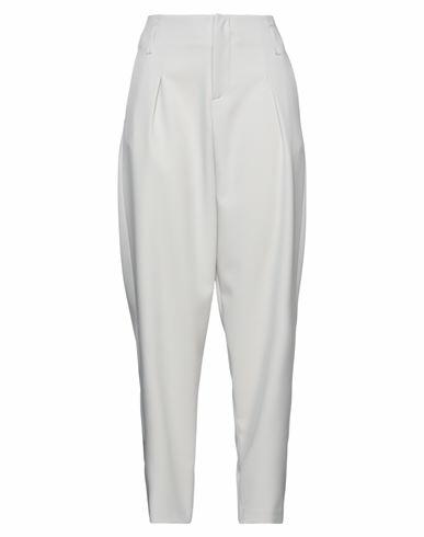 Actualee Woman Pants Light grey Polyester, Elastane Cover