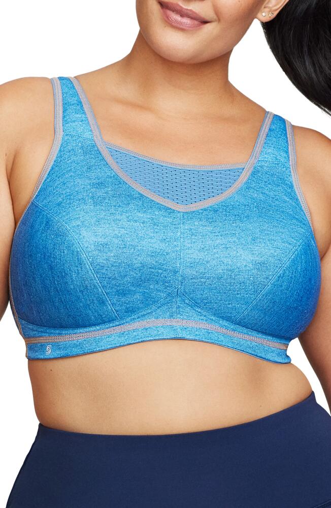 Glamorise No-Bounce Camisole Elite Sports Bra in Light Denim Cover