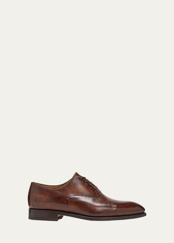 Bontoni Men's Vittorio Reverse Stitch Cap-Toe Oxfords Cover