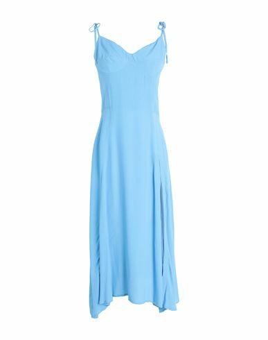 Mar De Margaritas Woman Midi dress Light blue Viscose Cover