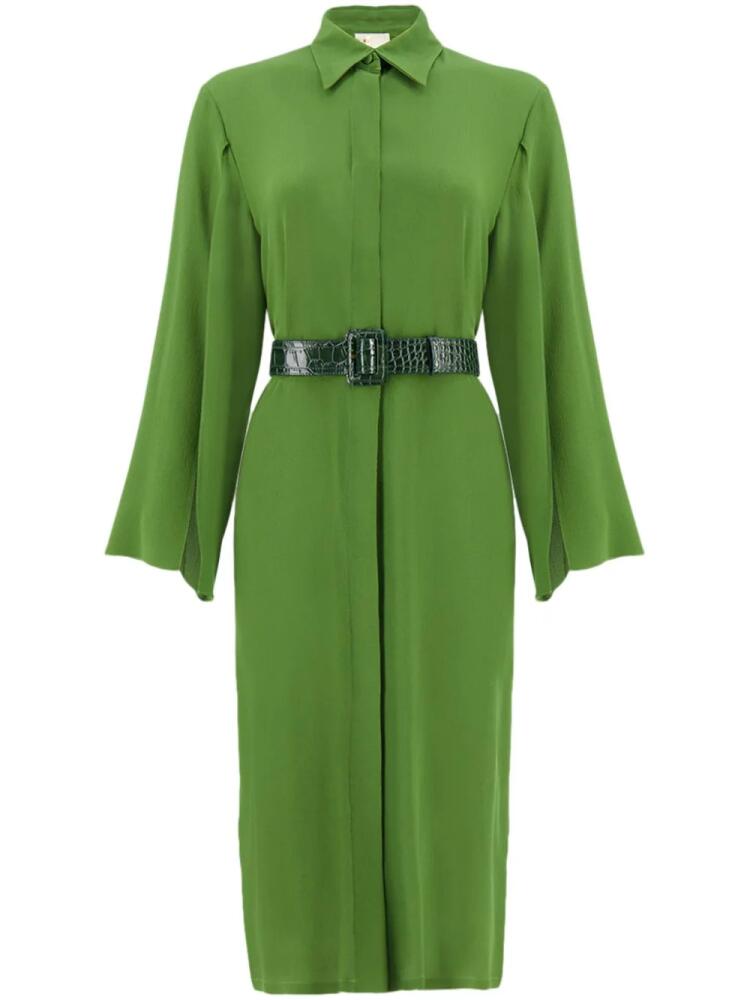 PAULA Chantarelle shirt dress - Green Cover