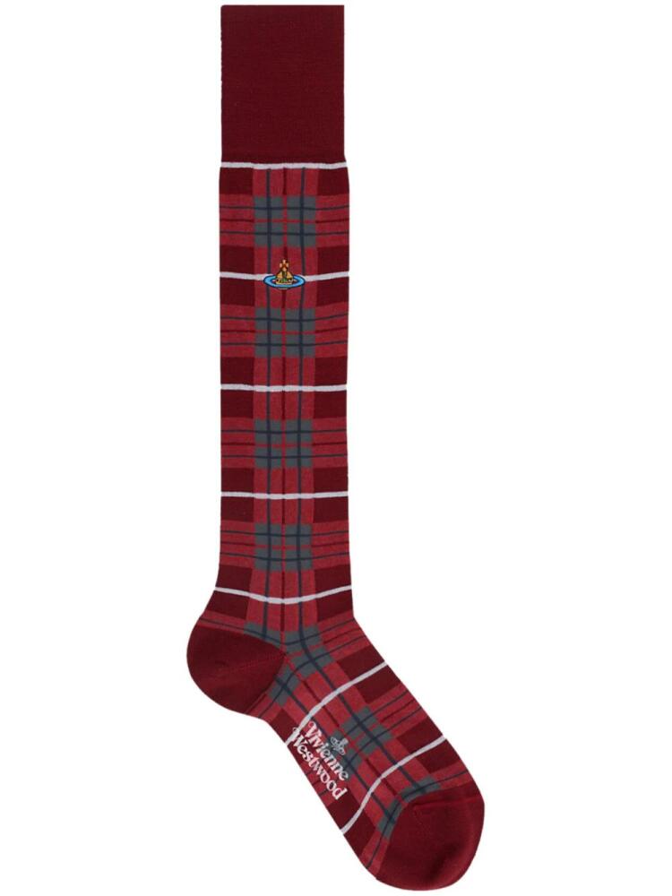 Vivienne Westwood tartan knee-high socks - Red Cover