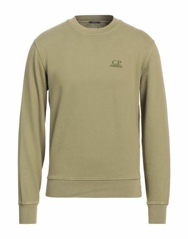 C. p. Company Man Sweatshirt Military green Cotton Cover