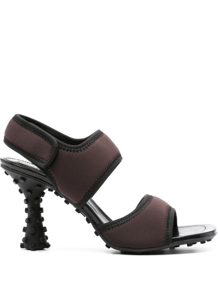 Sunnei 1000 Chiodi 85mm contrasting-trim sandals - Brown Cover