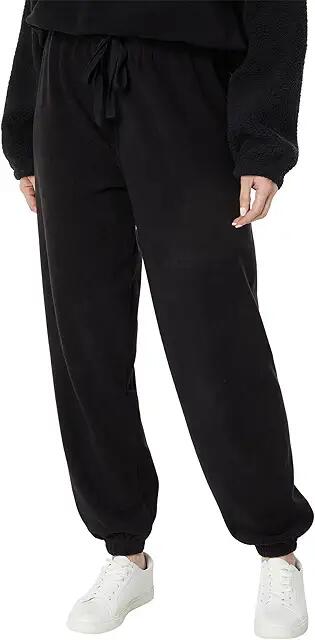 Splendid Tegan Fleece Joggers (Black) Women's Casual Pants Cover