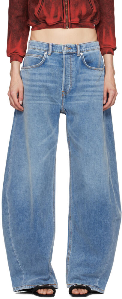 Alexander Wang Blue Rounded Oversized Jeans Cover