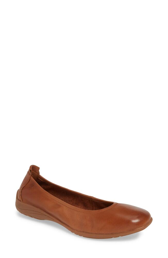 Josef Seibel Fenja 01 Flat in Camel Leather Cover