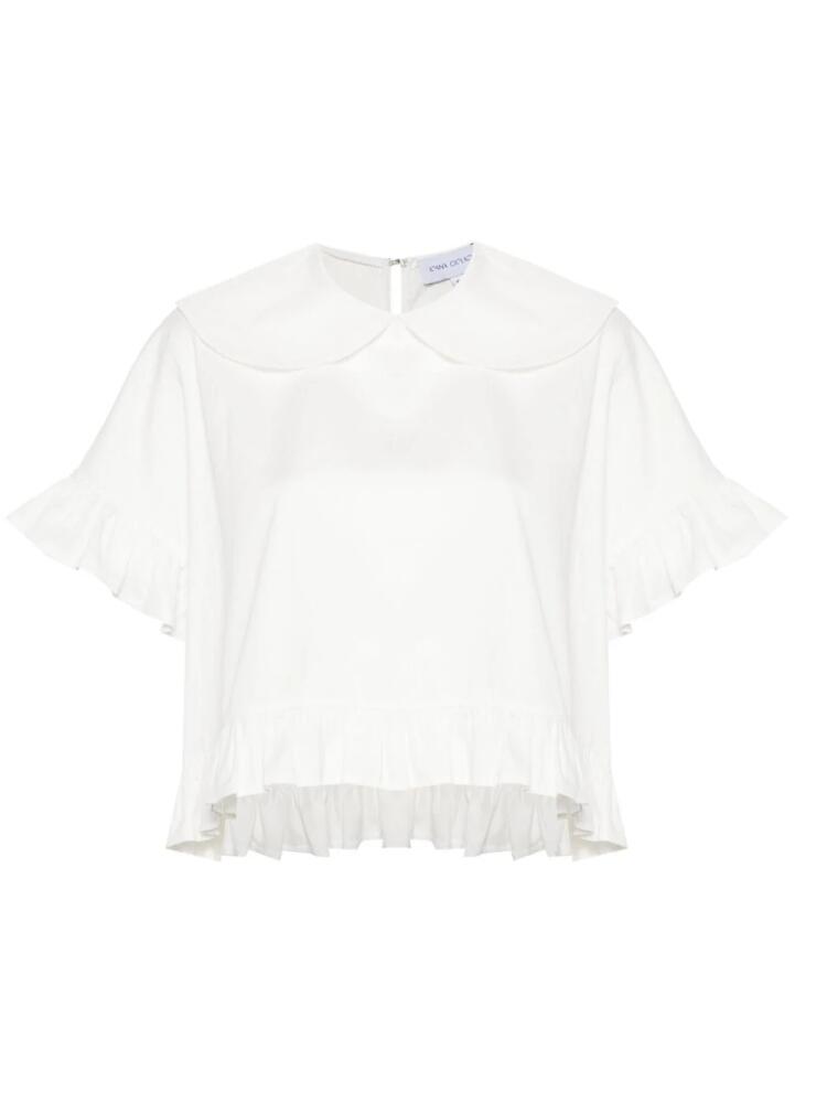 Ioana Ciolacu Dahlia ruffled blouse - White Cover