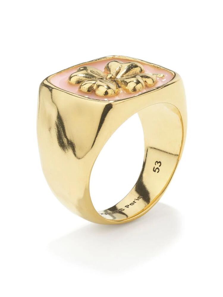 Goossens Talisman Clover signet ring - Gold Cover