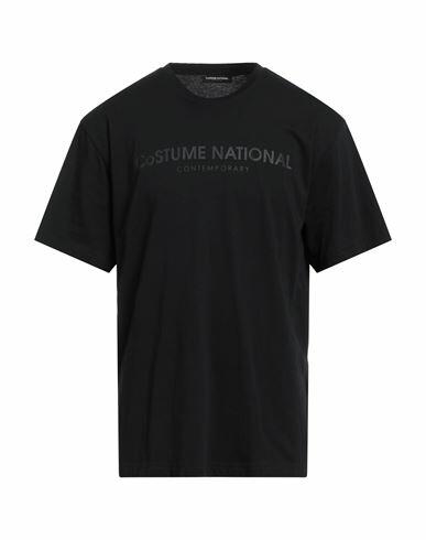 Costume National Man T-shirt Black Cotton Cover