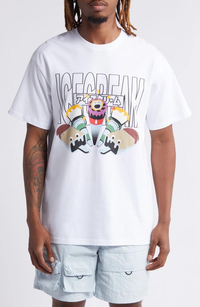 ICECREAM The Gang Graphic T-Shirt in White Cover