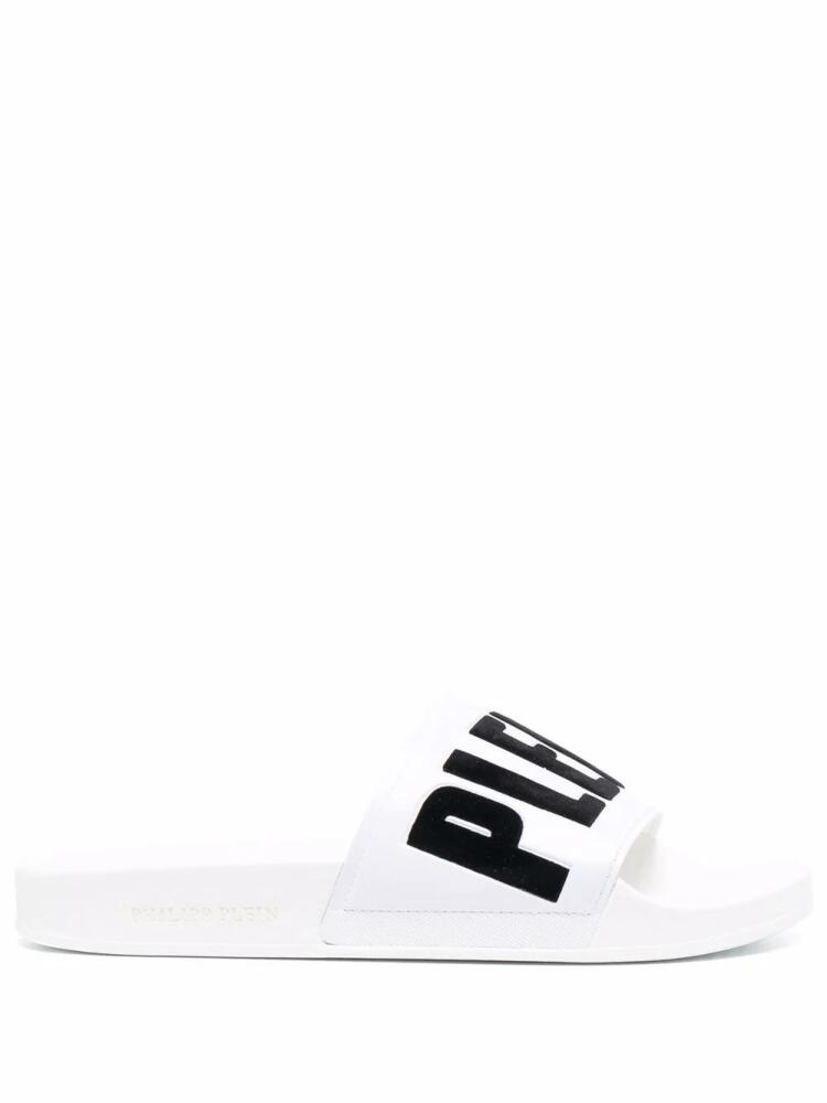 Philipp Plein logo-print slides - White Cover