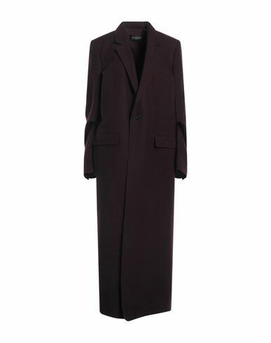 Ann Demeulemeester Woman Coat Deep purple Virgin Wool Cover