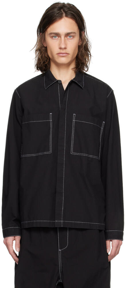 SUNNEI Black Pocket Shirt Cover