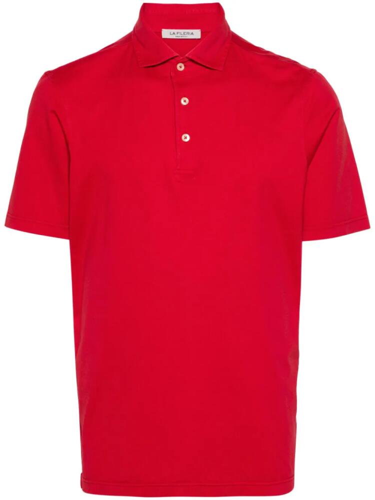 Fileria cotton polo shirt - Red Cover